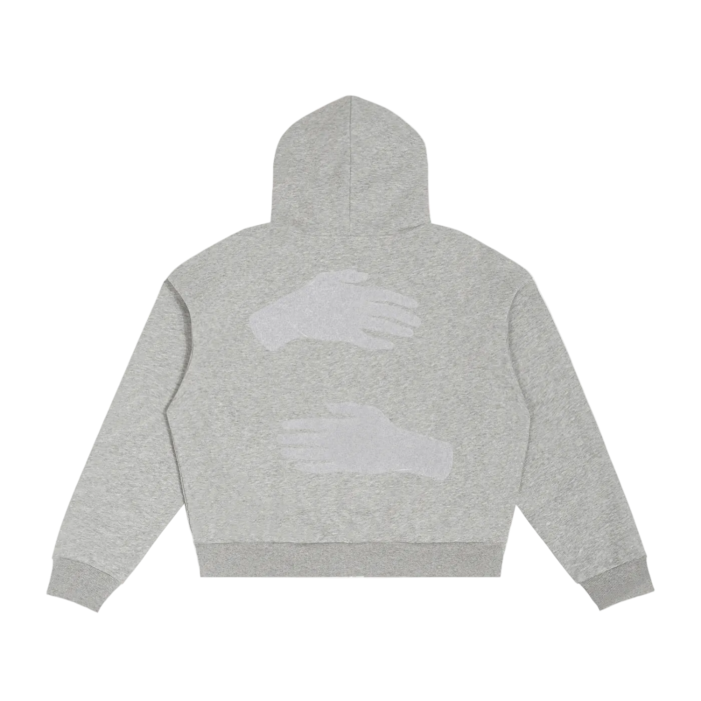 HOC Gray Plaid Boxy Zip Hoodie