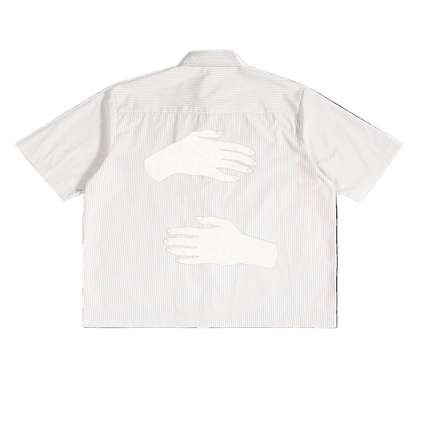 HOC White Stripe Boxy Shirt