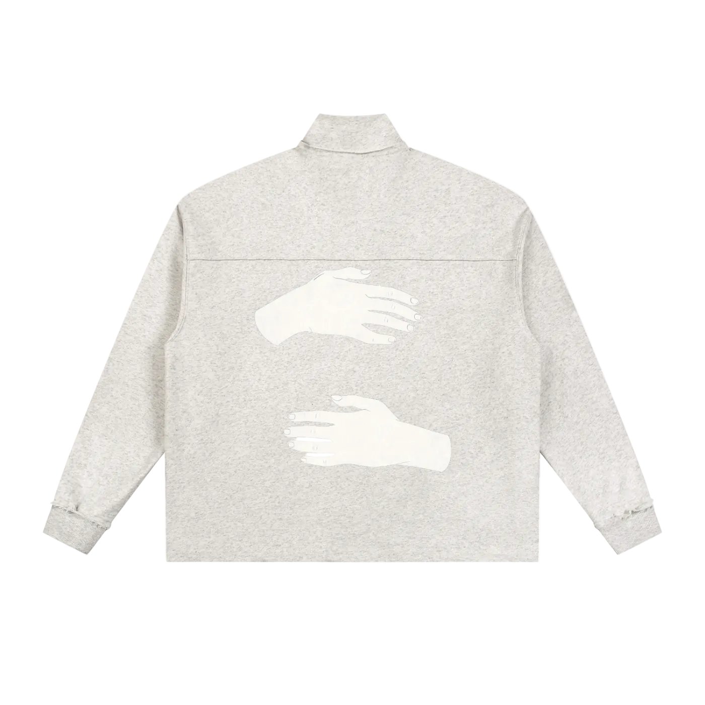 HOC Quarter Zip Rolled Edge Sweatshirt