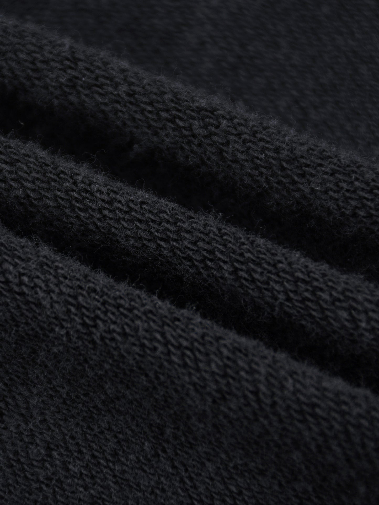 Striped Raw Edge Zip Up (Black)