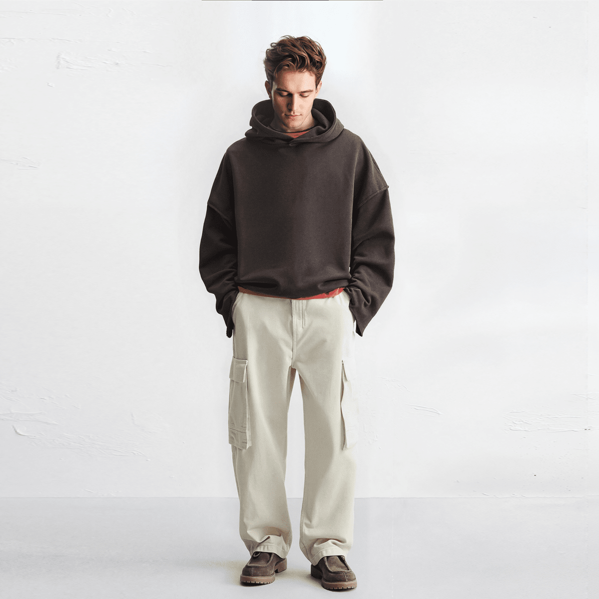 HOC Raw Cuff/Hem Boxy Hoodie