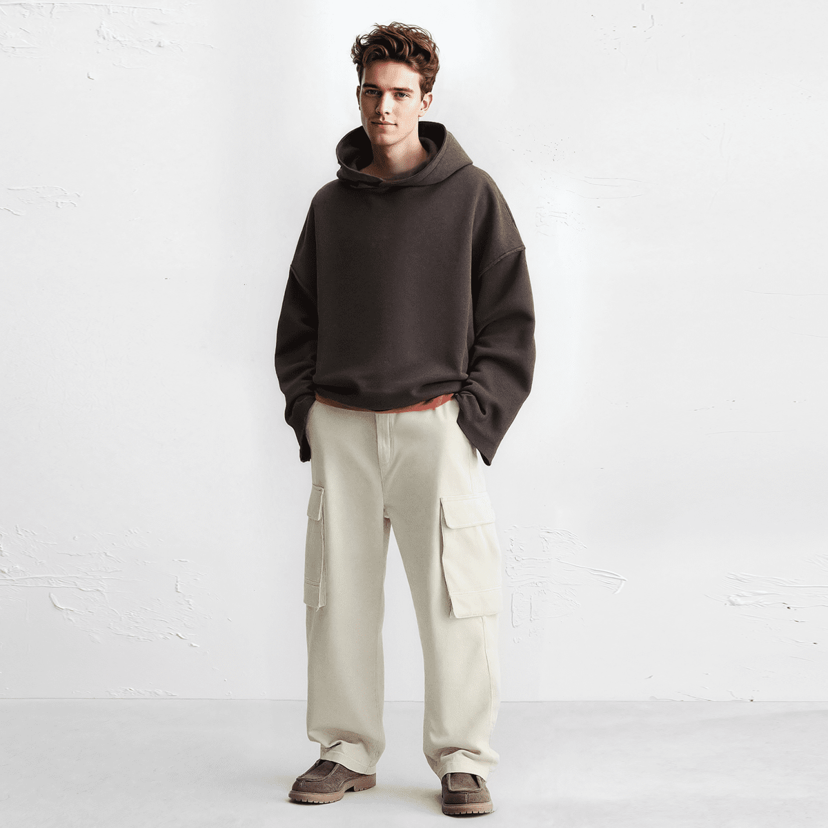 HOC Raw Cuff/Hem Boxy Hoodie