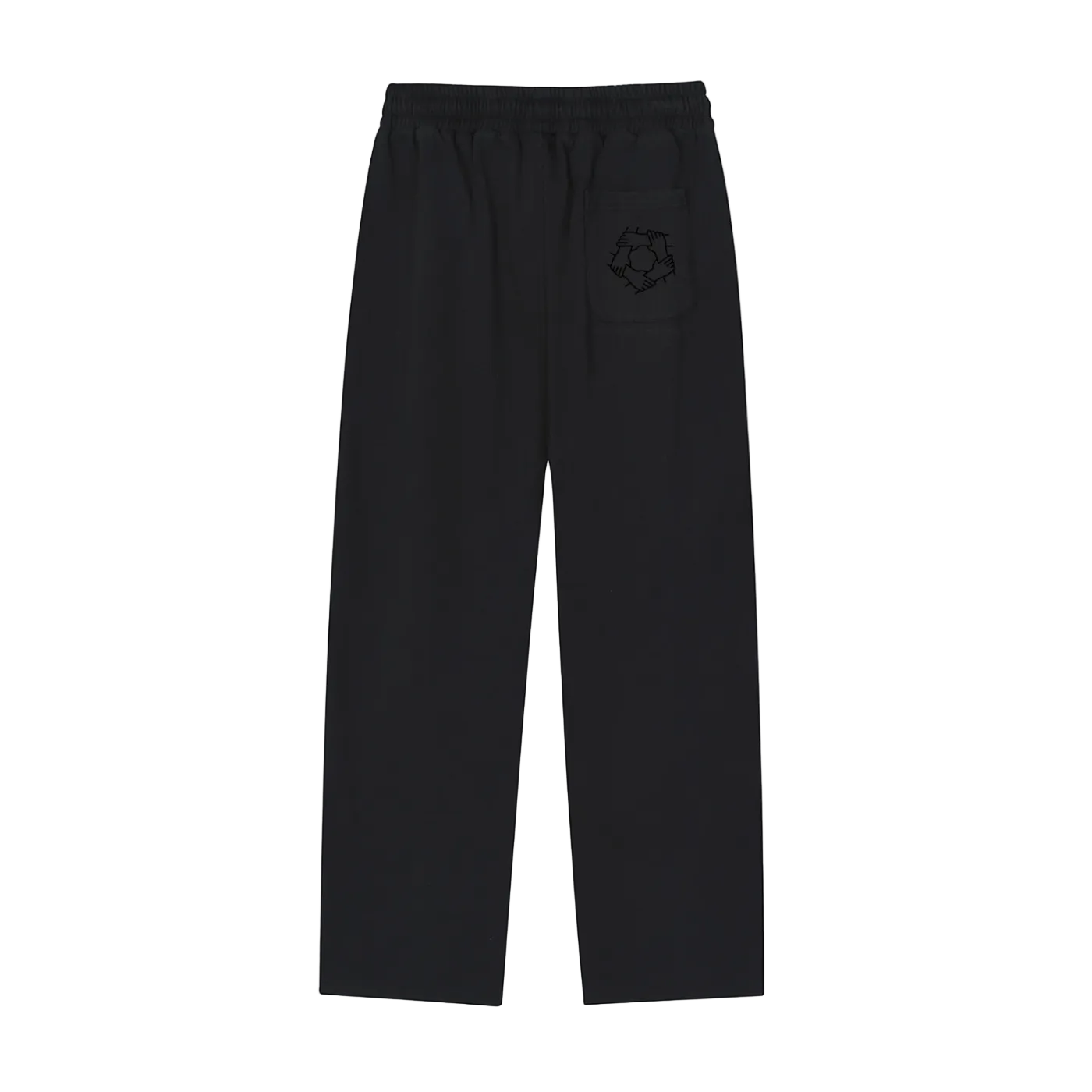 Black Reflective Striped Sweatpants
