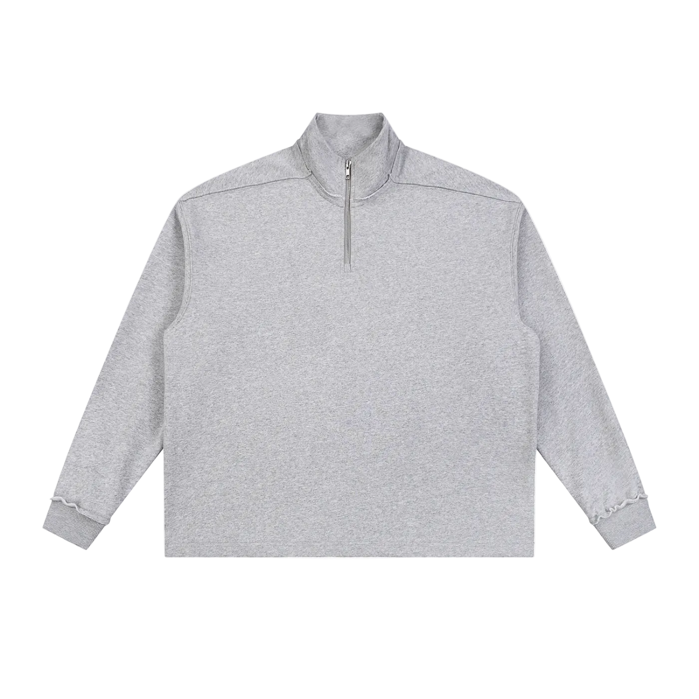 HOC Quarter Zip Rolled Edge Sweatshirt