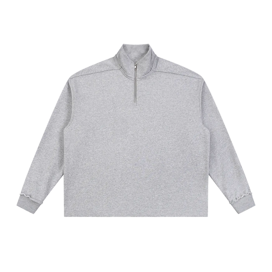 HOC Quarter Zip Rolled Edge Sweatshirt