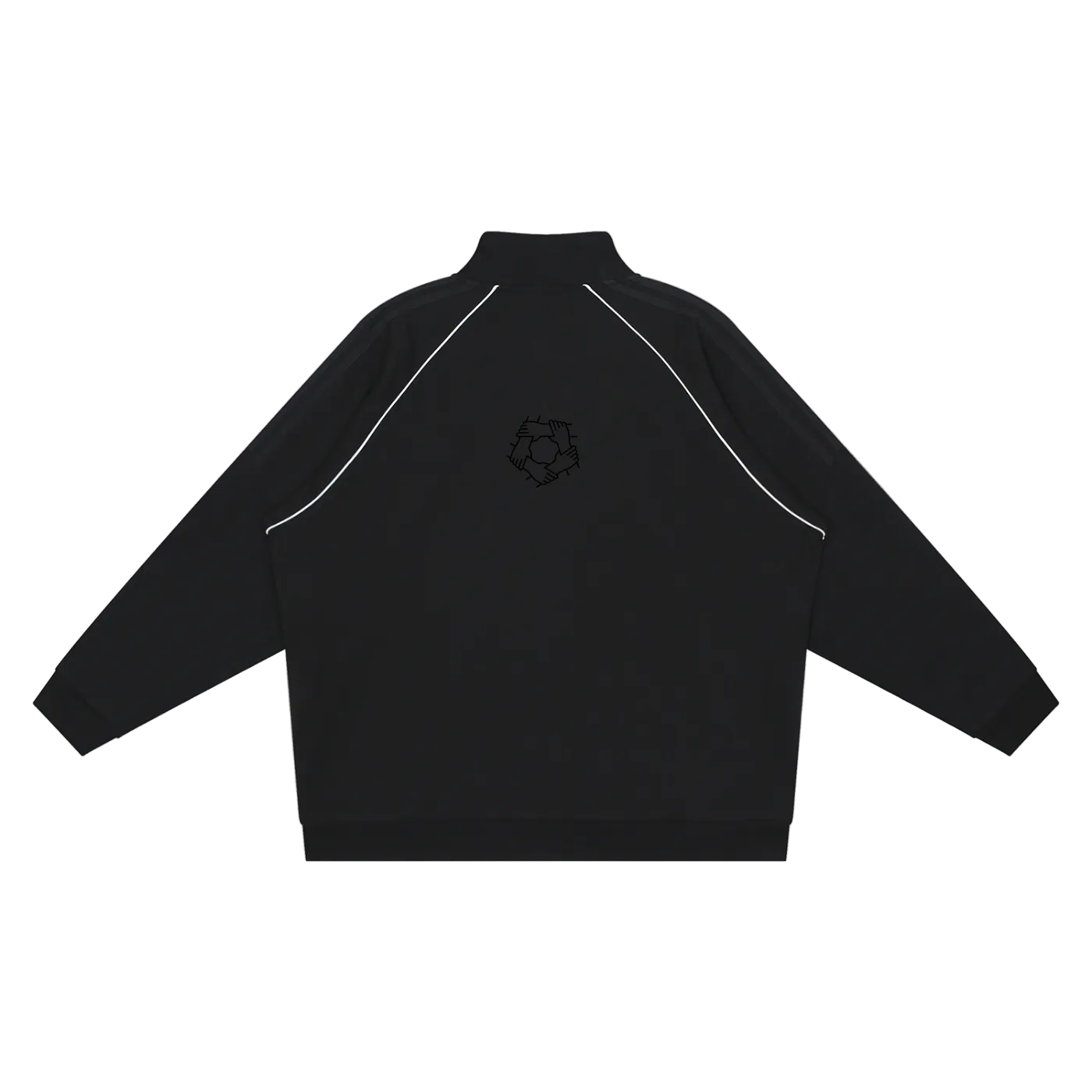 Black Reflective Striped Jacket