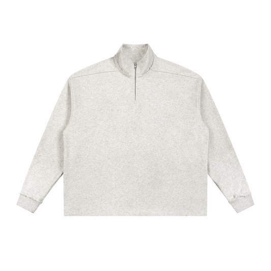 HOC Quarter Zip Rolled Edge Sweatshirt