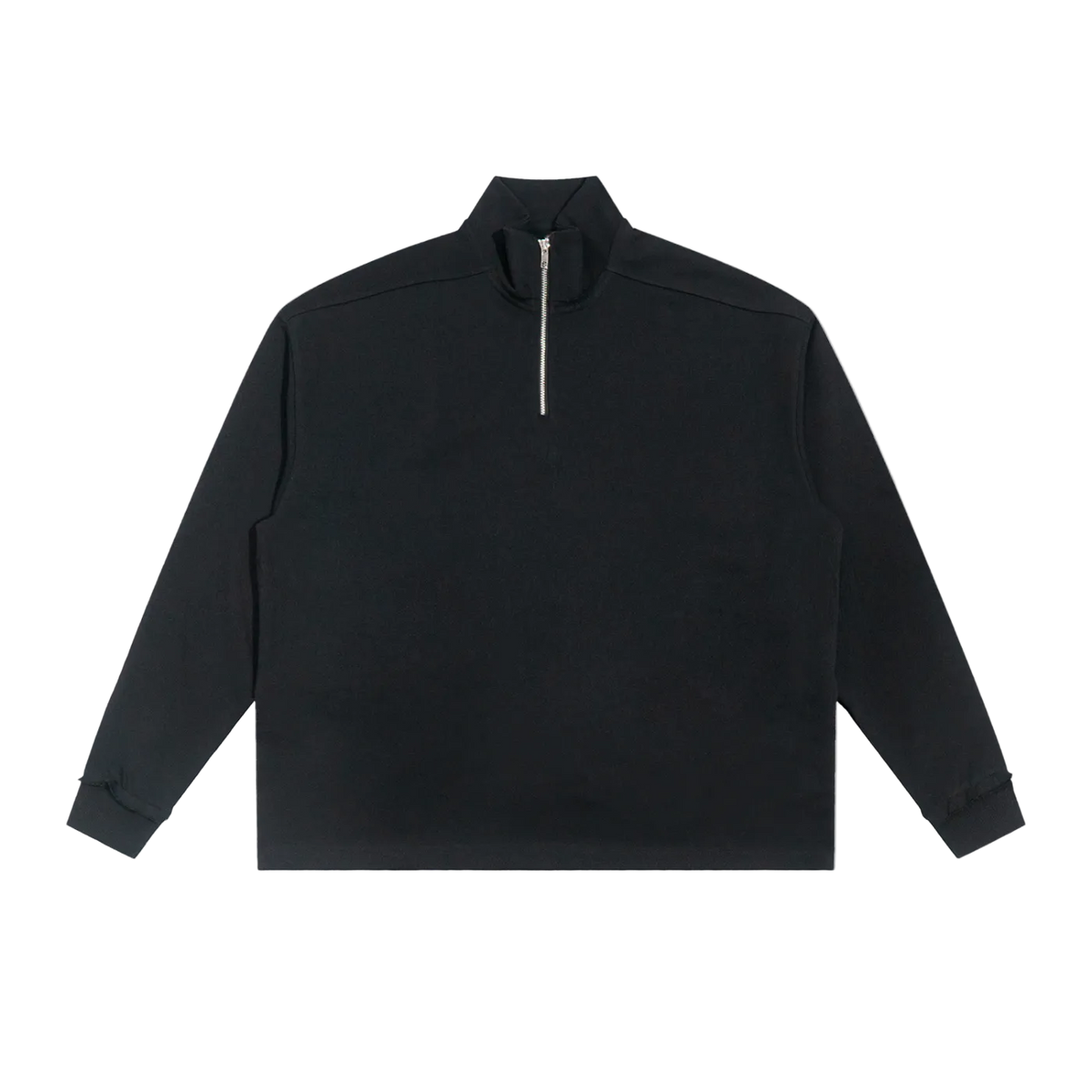 HOC Quarter Zip Rolled Edge Sweatshirt