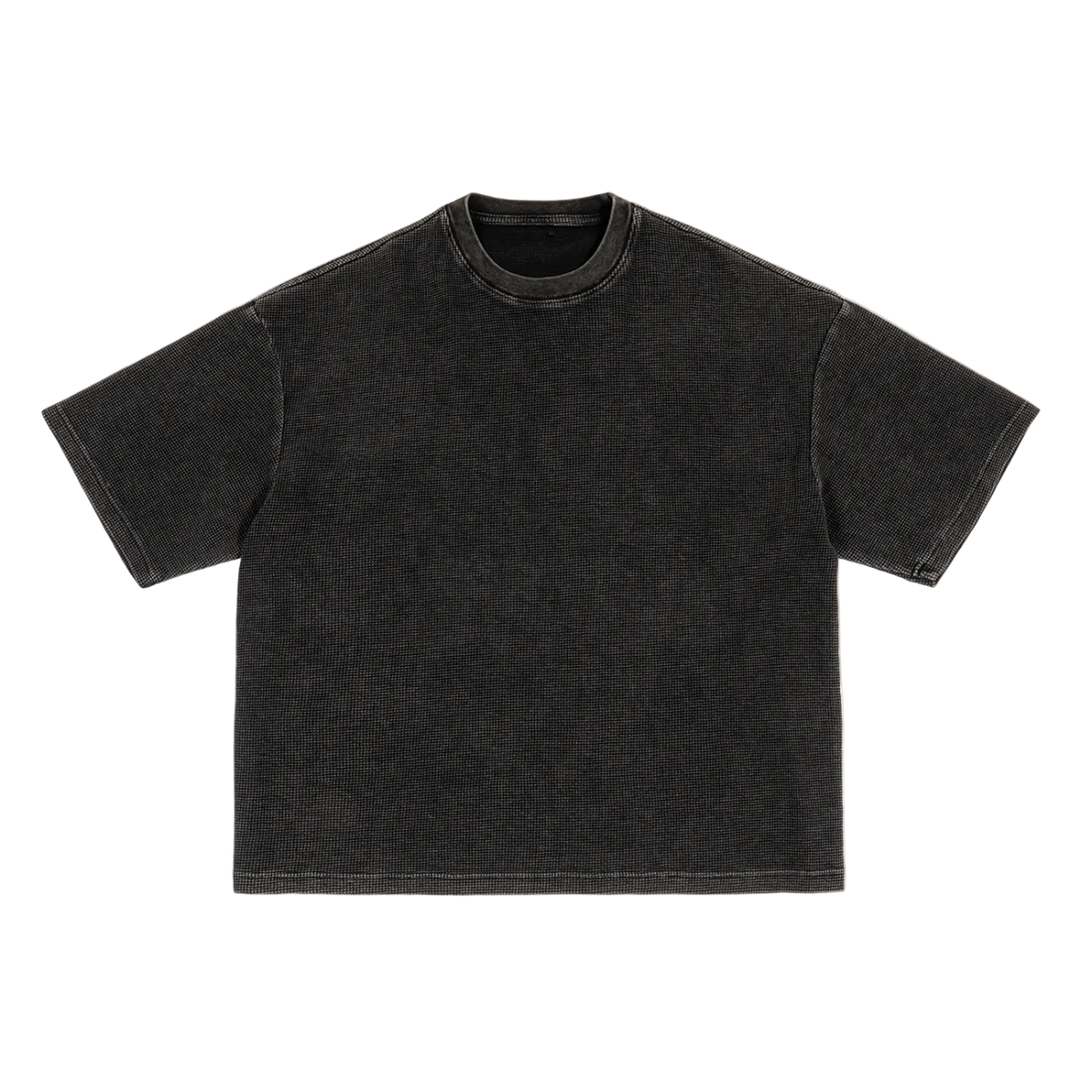 HOC Waffle Textured Washed Boxy Tee