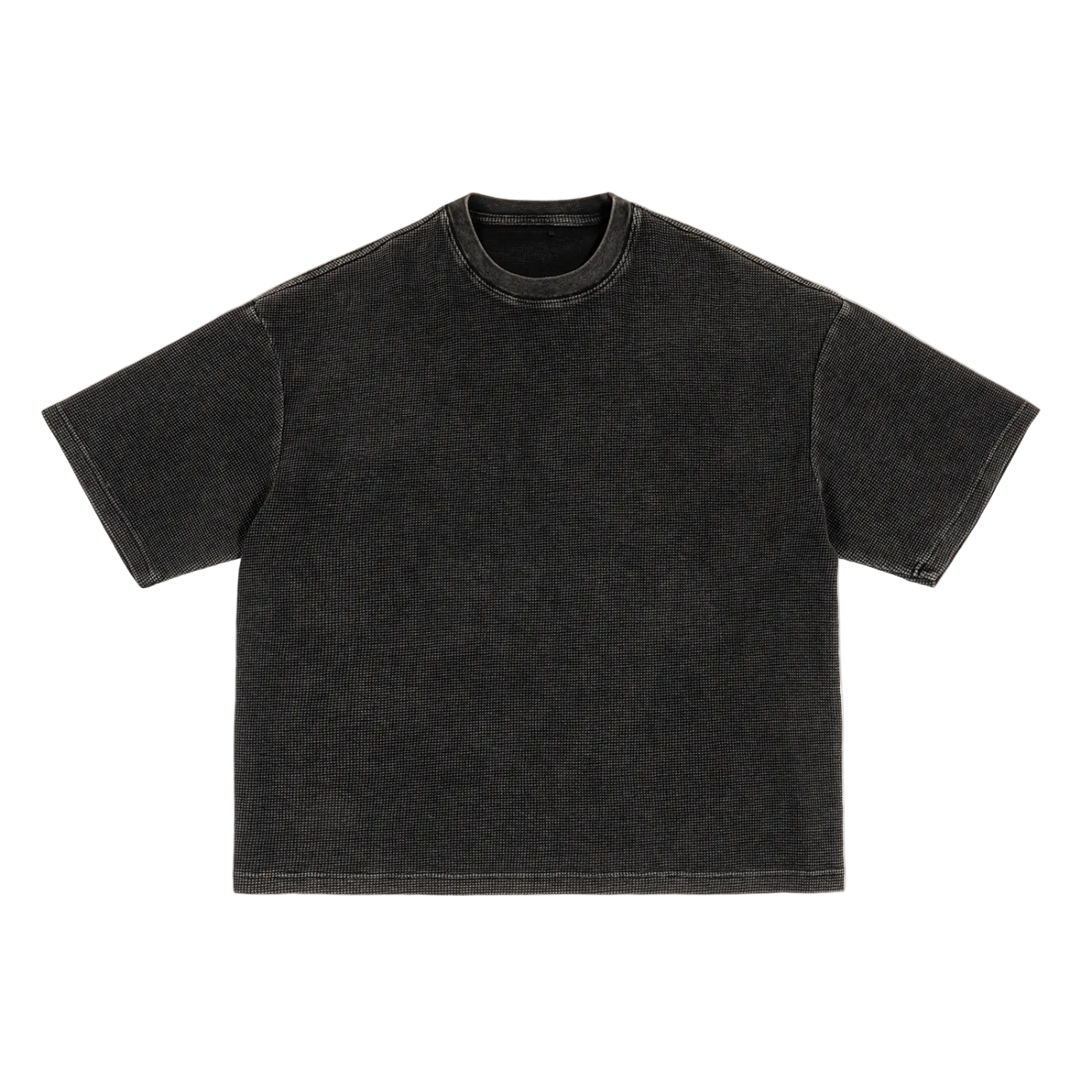 HOC Waffle Textured Washed Boxy Tee