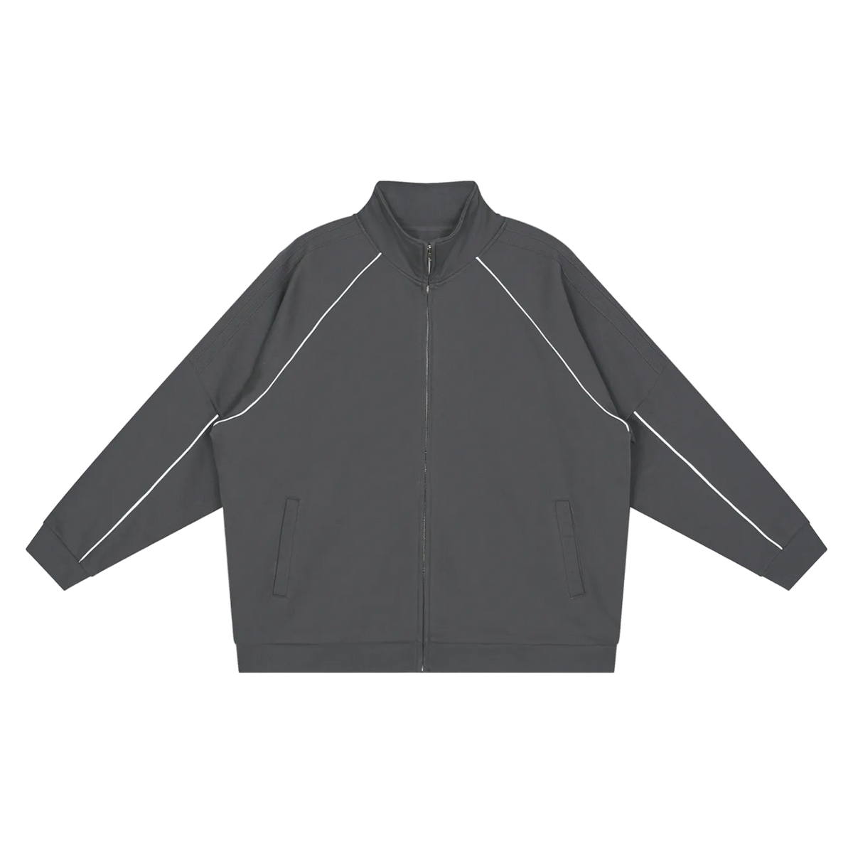 Gray Reflective Striped Jacket