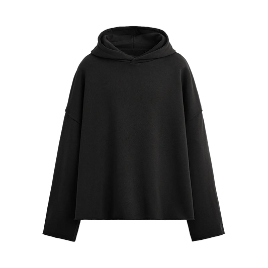 HOC Raw Cuff/Hem Boxy Hoodie