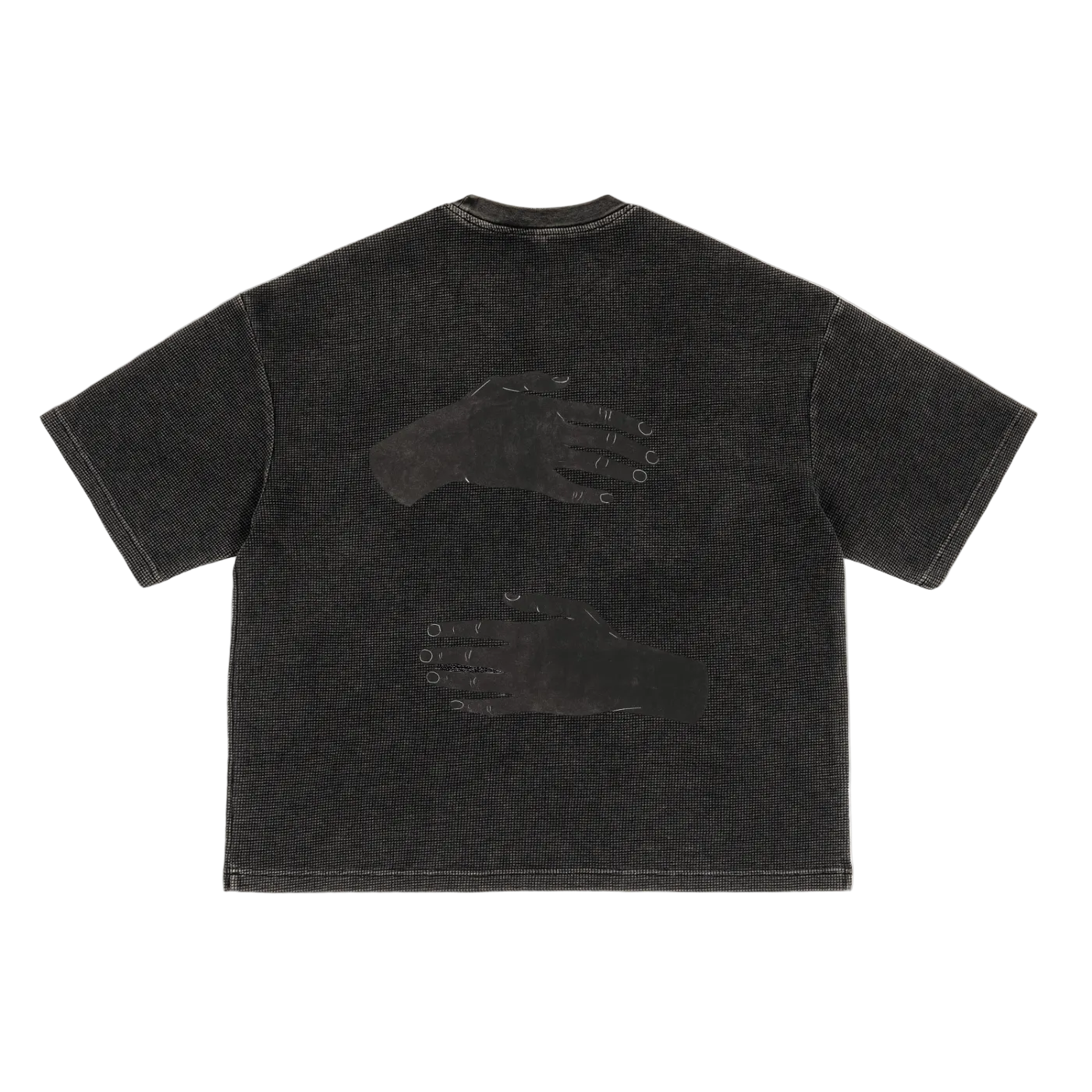 HOC Waffle Textured Washed Boxy Tee