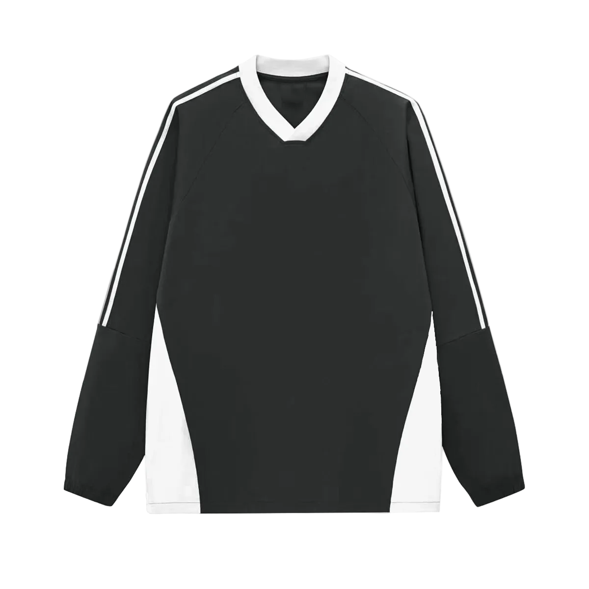 HOC Black V-Neck Long Sleeve Jersey