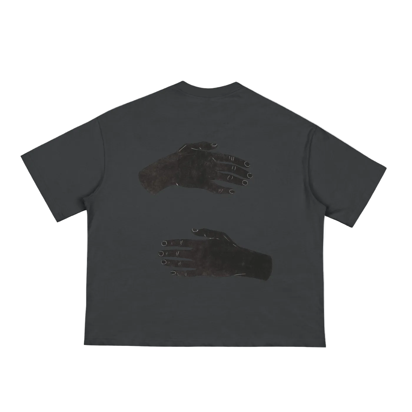 HOC Black Classic Loose Boxy Tee