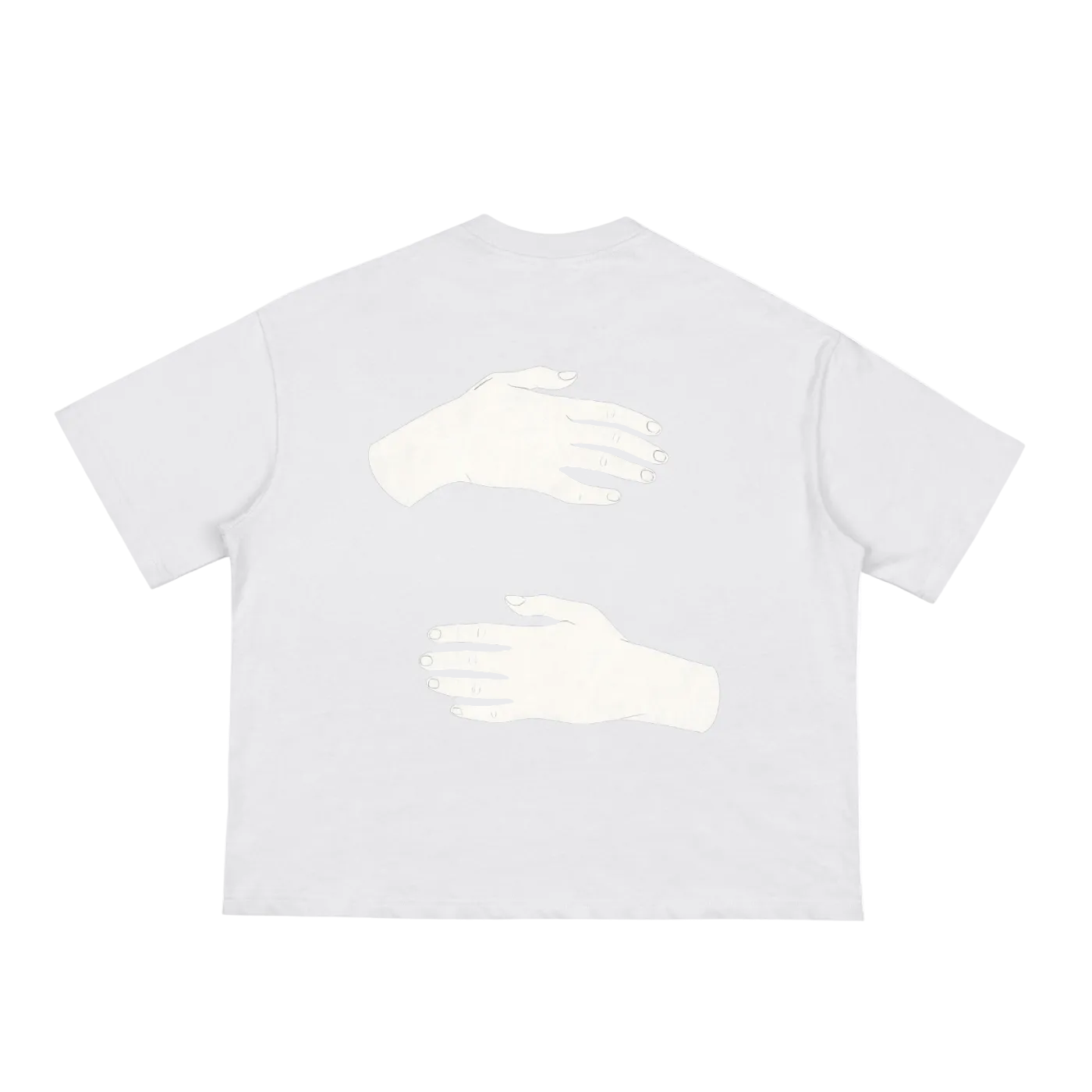 HOC White Classic Loose Boxy Tee
