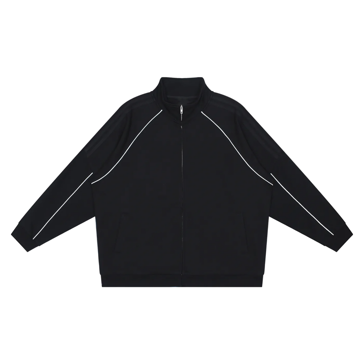 Black Reflective Striped Jacket