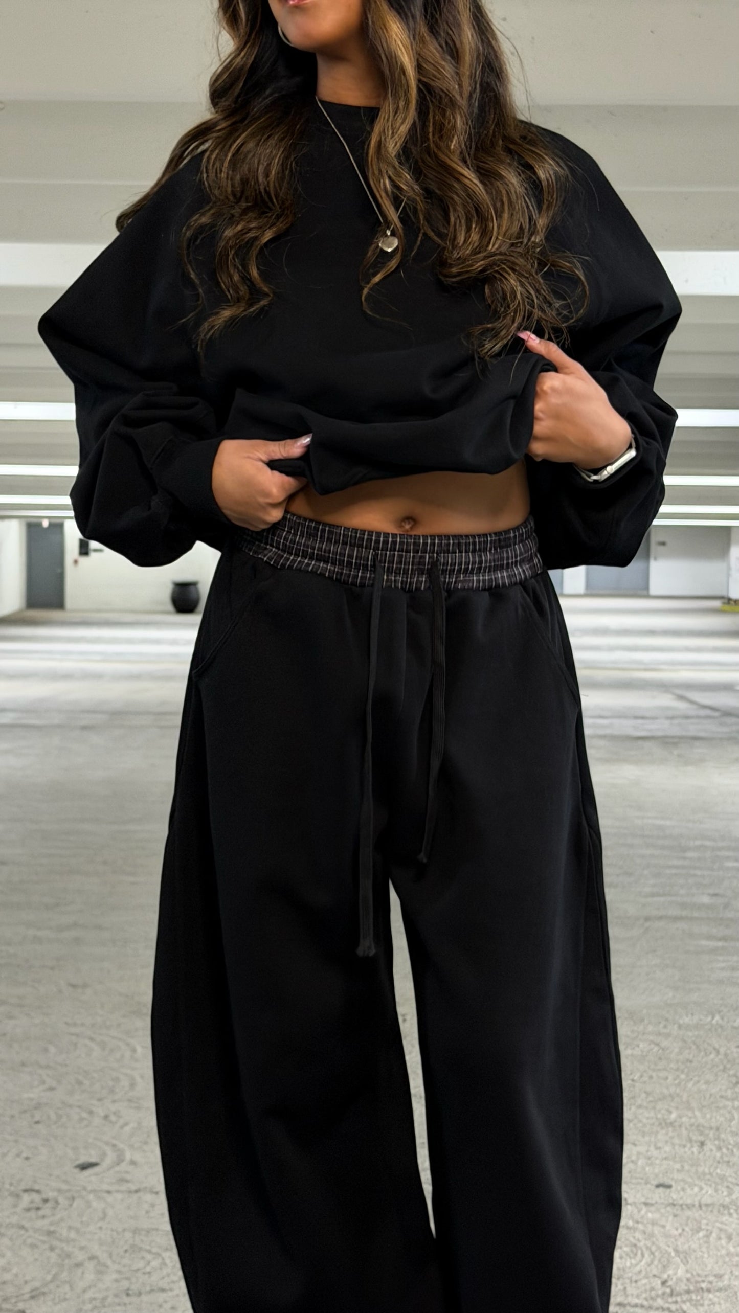 SUSTN Dolman Boxy Sweatshirt