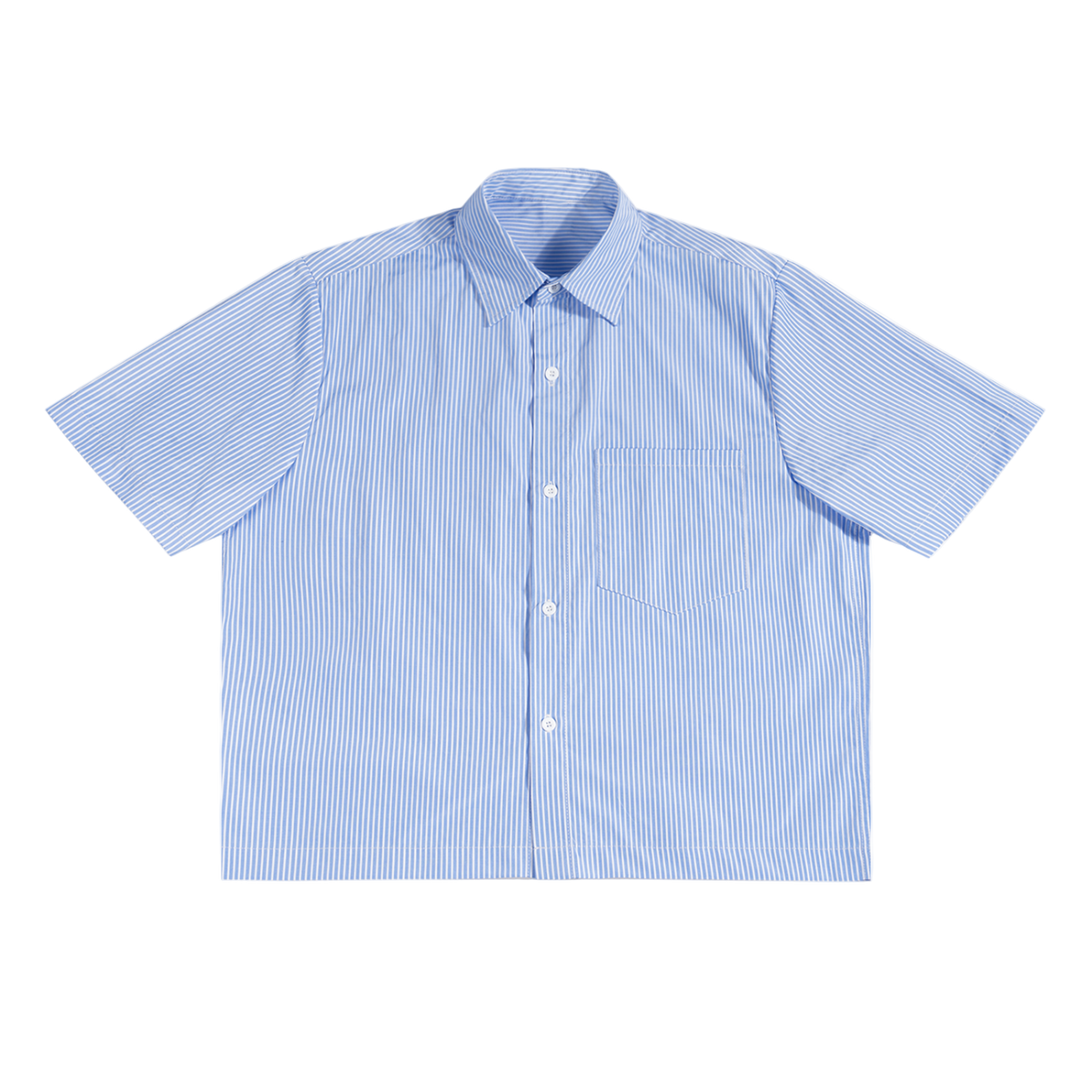HOC Blue Stripe Boxy Shirt