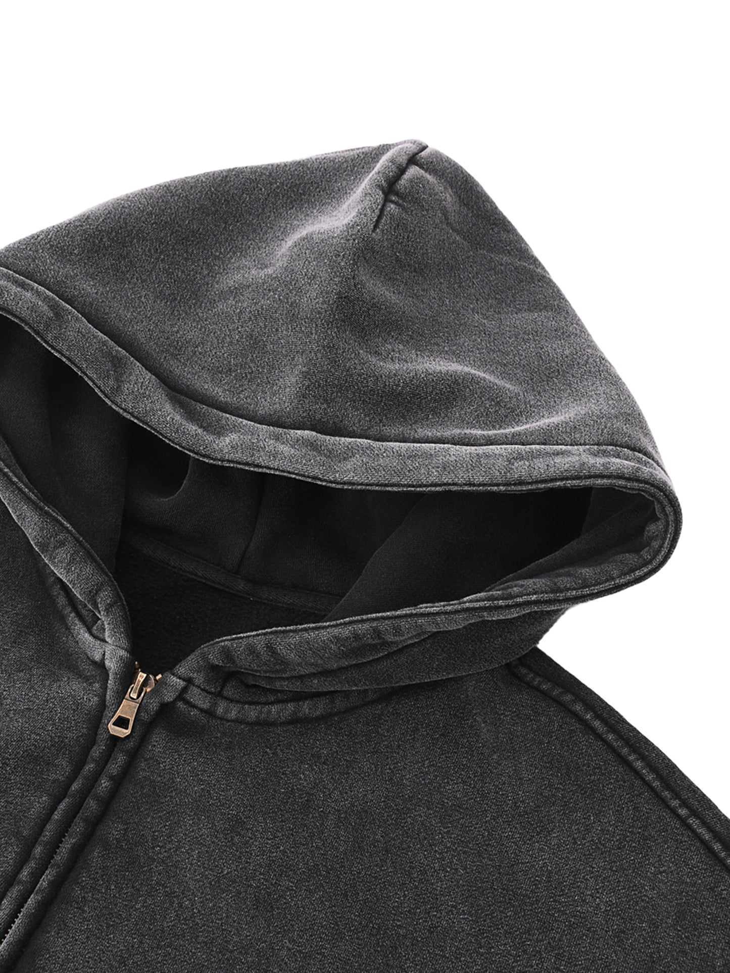 HOC Double Zip Boxy Hoodie