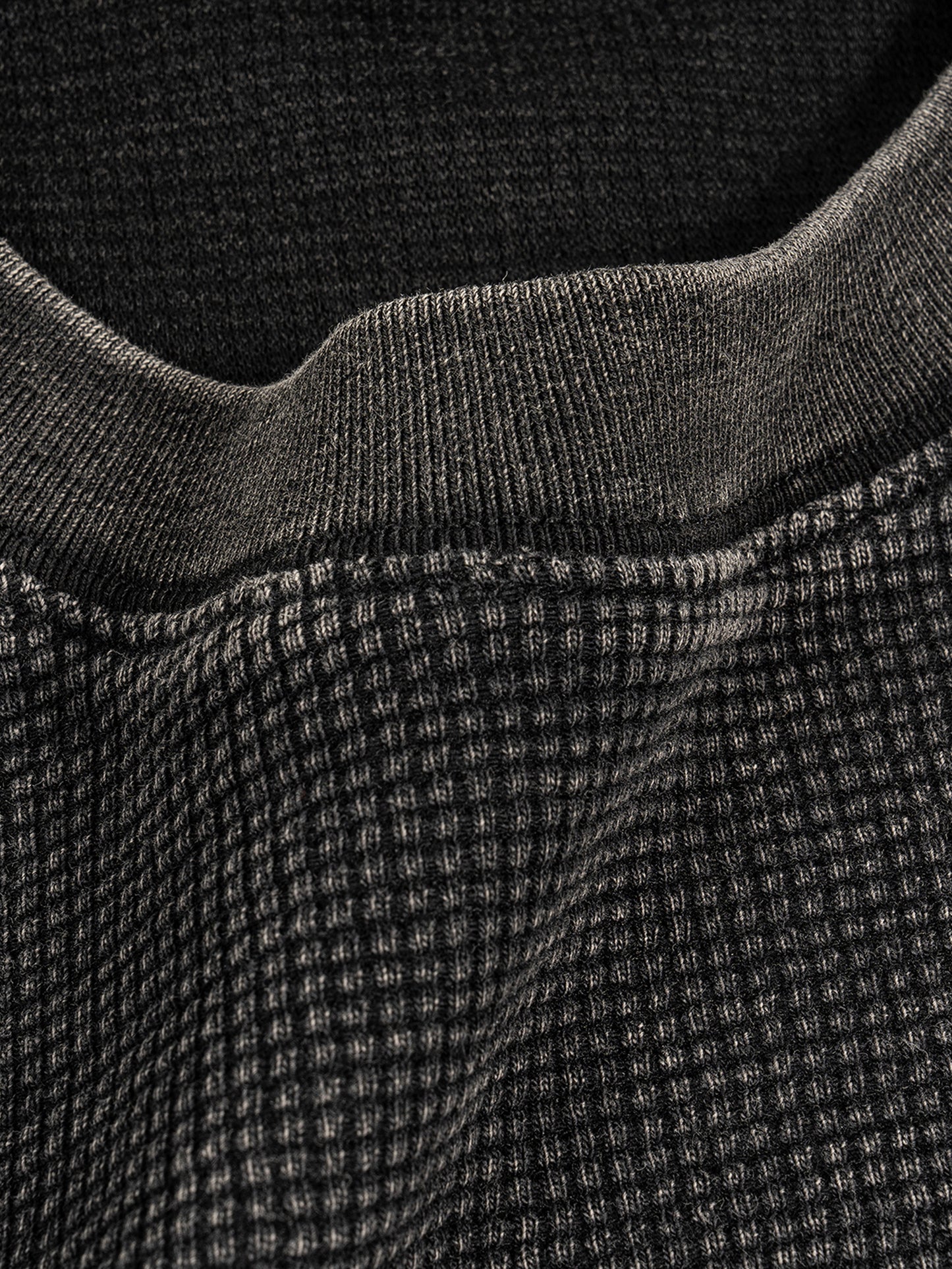 HOC Waffle Textured Washed Boxy Tee