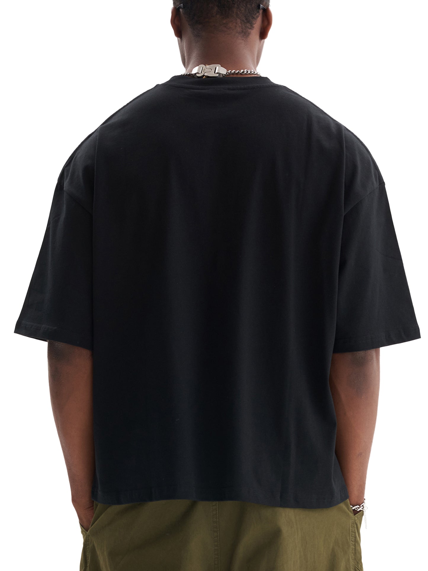 HOC Black Classic Loose Boxy Tee