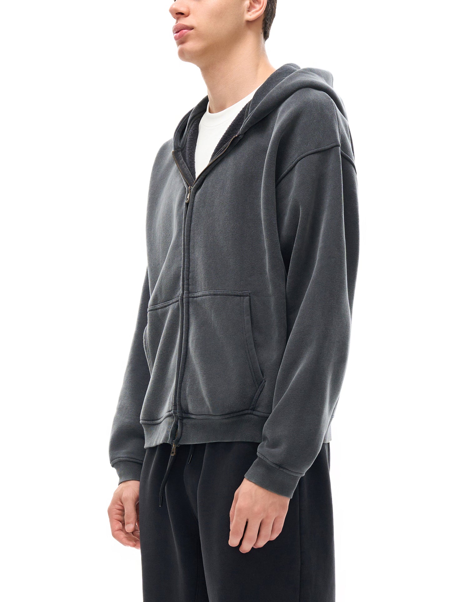 HOC Double Zip Boxy Hoodie