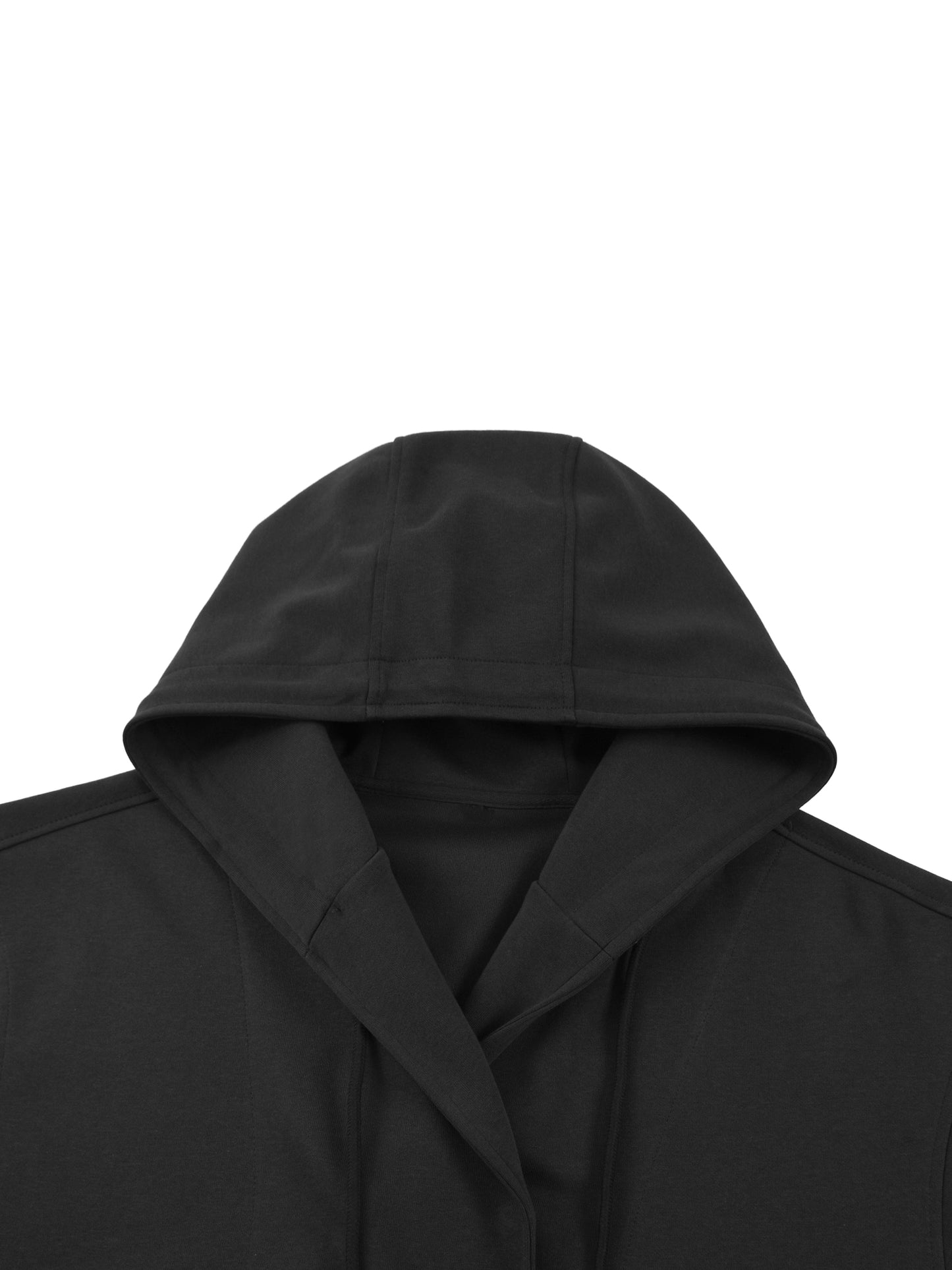 SUSTN Boxy Button Placket Hoodie